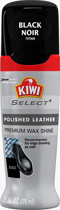 KIWI® Select Polished Leather Premium Wax Shine Black