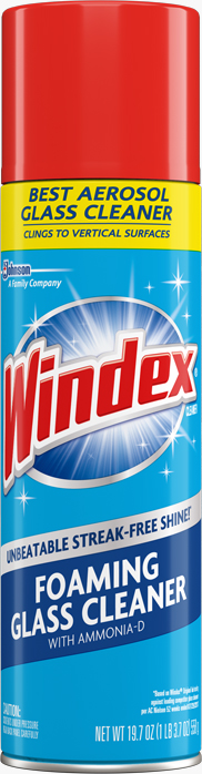 Windex® Foaming Glass Cleaner Aerosol