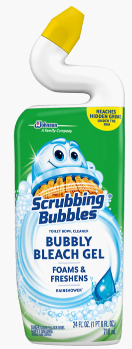 Scrubbing Bubbles® Toilet Bowl Cleaner Bubbly Bleach Gel - Rainshower