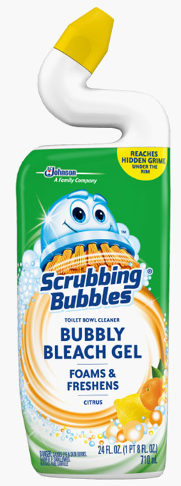 Scrubbing Bubbles® Toilet Bowl Cleaner Bubbly Bleach Gel - Citrus