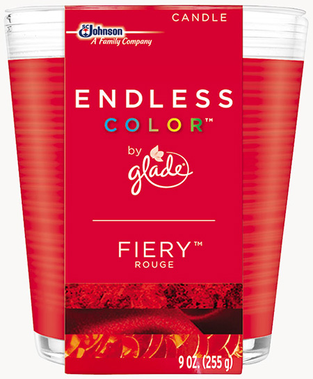 Glade® Endless Color™ Candle - Fiery™ Rouge