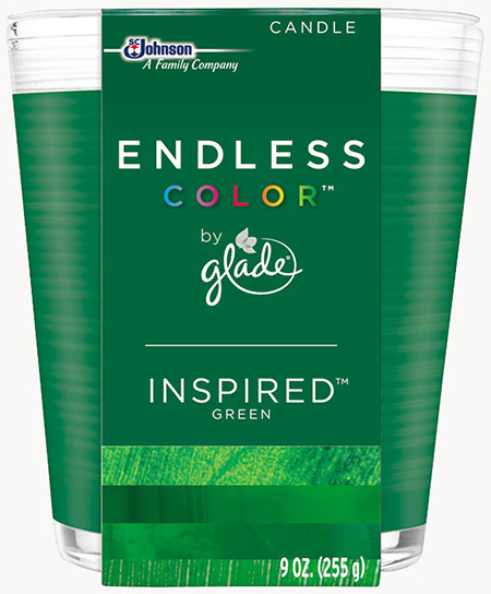 Glade® Endless Color™ Candle - Inspired™ Green