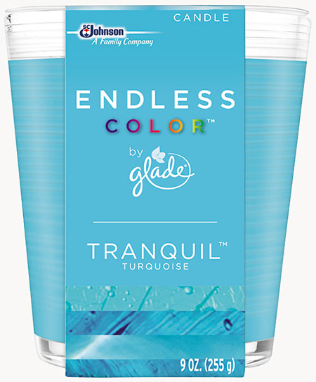 Glade® Endless Color™ Candle - Tranquil™ Turquoise
