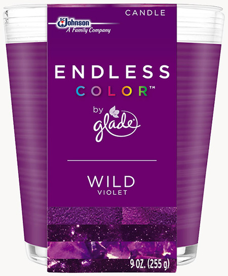 Glade® Endless Color™ Candle - Wild Violet