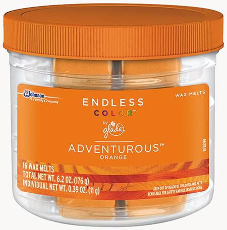 Glade® Endless Color™ Wax Melts - Adventurous™ Orange