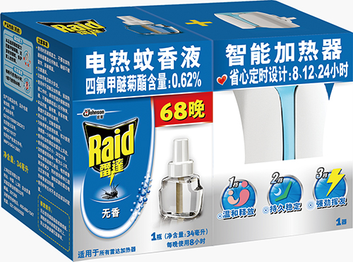 雷达®电热蚊香液无香+智能加热器 (停产)
