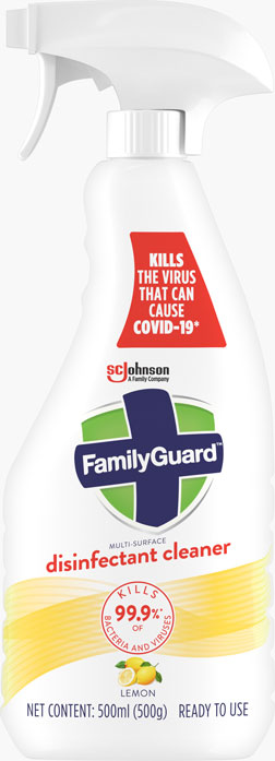 FamilyGuard™ Multi-Surface Disinfectant Trigger Lemon