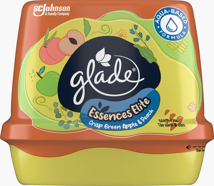 Glade® Essence Elite Scented Gel Crisp Green Apple & Peaches